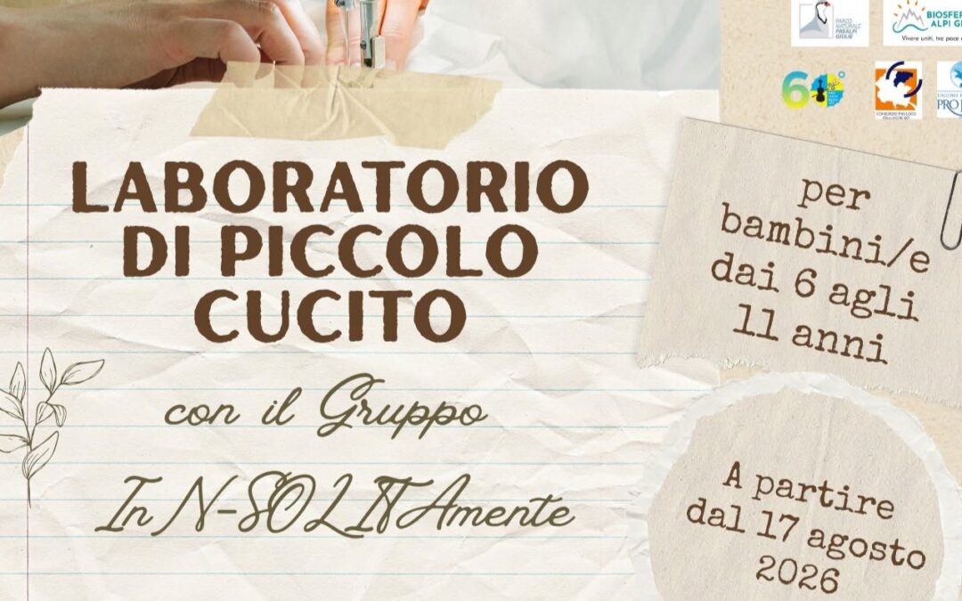 LABORATORIO DI PICCOLO CUCITO 2026